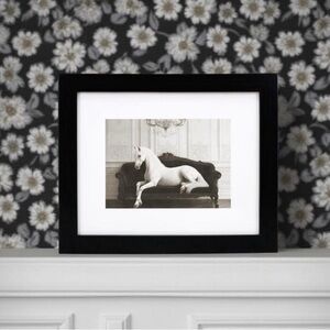 Horse on Vintage Sofa Framed Art
